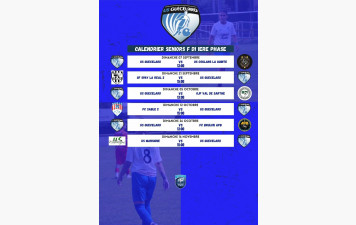 CALENDRIER SENIORS FEMININES